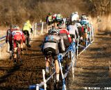 Master Men 30-34 racers head up hill on the first lap. ©Tim Westmore